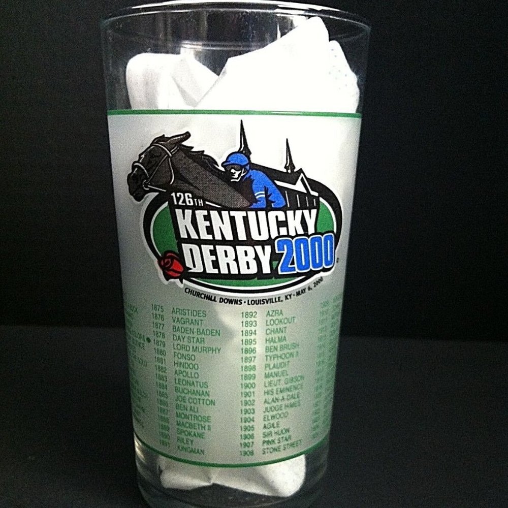 Kentucky Derby 126 Collectors Glass Churchill Downs Louisville KY May 6 2000